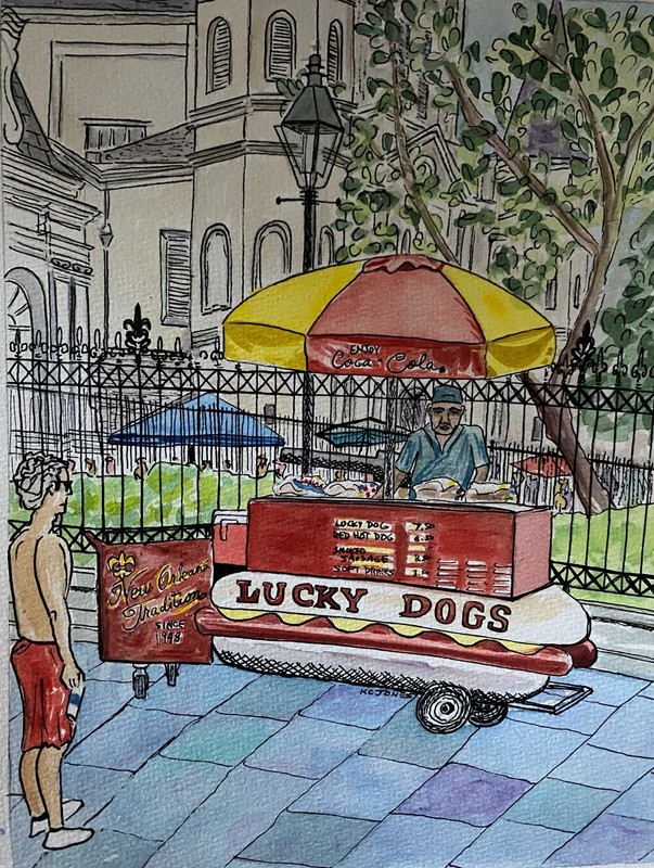 LUCKY DOGS | French Quarter New Orleans Louisiana Jackson Square K C Jones