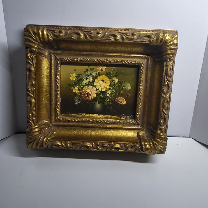 Beautiful Original Framed Signed Oil Painting Vintage
