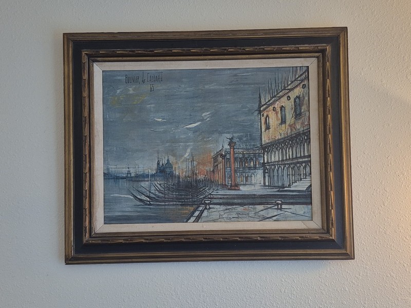 Framed Signed Origional Painting by Regis Bouvier de lachard.