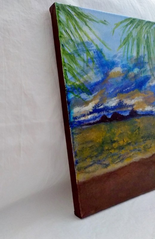 "Hawaiian Sunrise" US 2000-Now Artist Signed Orig Acrylic 8" x 10" Painting gallery