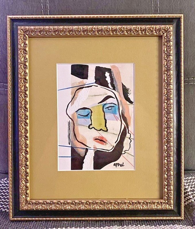 Karel Appel WATERCOLOR MIXED-MEDIA BONHAMS PROVENANCE