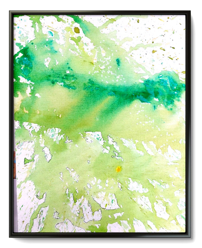 LOVELESS – «SPRING ERUPTION» original acrylic on canvas 11 X 14