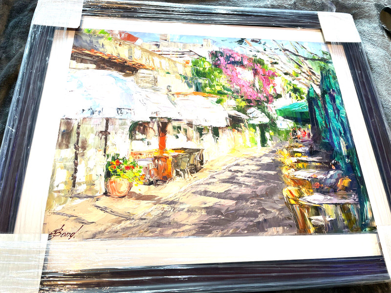 🔥 Elena Bond «Shop Keepers» Original Mixed Media on Paper 2016 Signed EST $3500