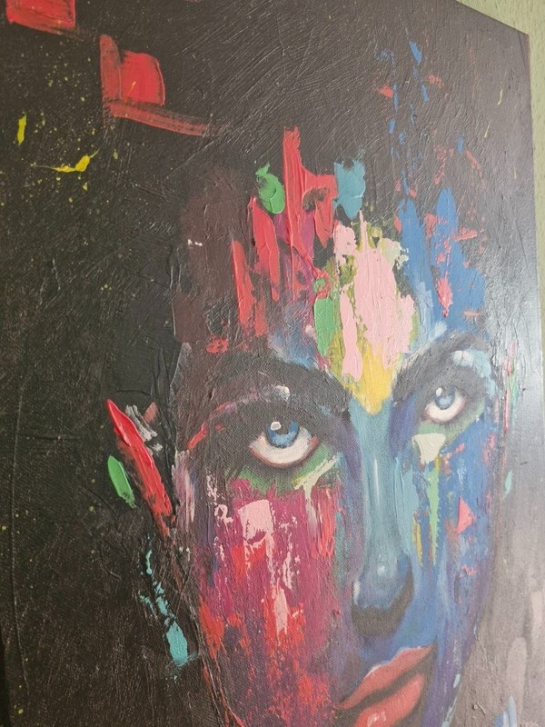 Original painting-hand painted acrylic unique with certificate Germany 50x70cm gallery