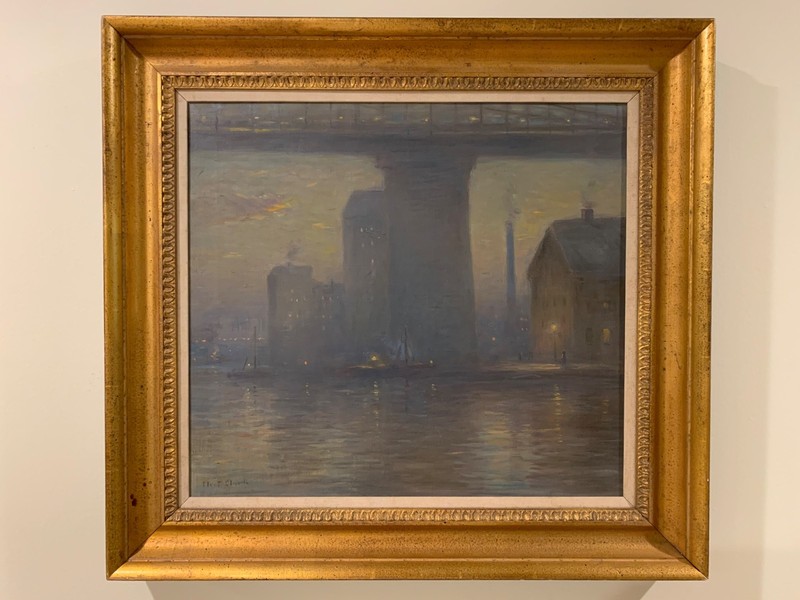 Eliot Candee Clark (1883-1980) American Impressionist Oil Painting New York City gallery