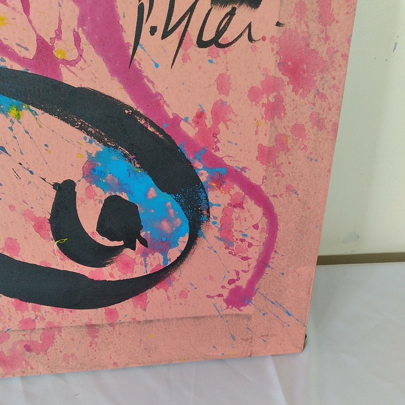Peter Keil Original Abstract Painting Woman Portrait Nude Modern MCM Signed gallery