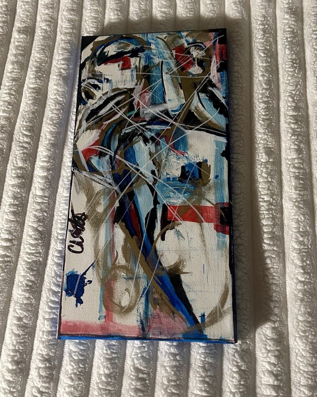 Acrylic Expressionism/Avant-garde/OOAK “I Let Go Of Fear”. 2018 Stretched Canvas
