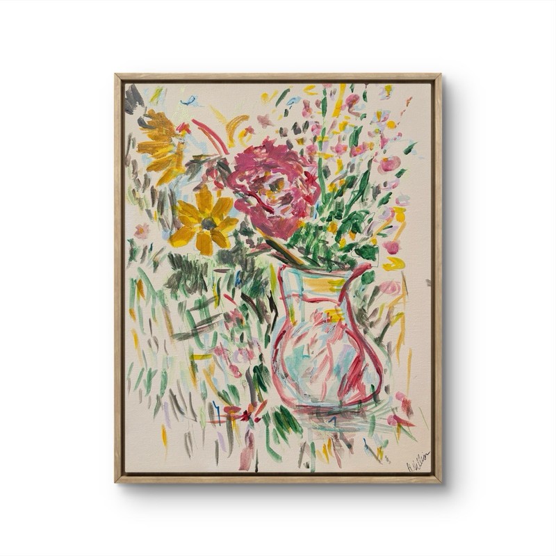 “Henry’s Walk 2” 11×14 ABSTRACT Floral IMPRESSIONISM ORIGINAL Canvas Signed