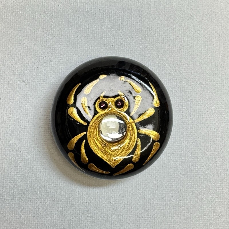 1.75” Spider Mirror Accent and Glass Rhinestone Eyes- By JaDeL gallery