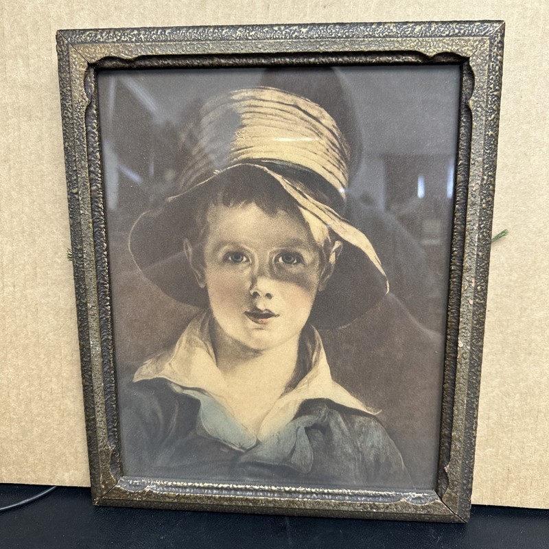 Antique «Torn Hat» Print By Thomas Sully Late 1800s/early 1900s w/vintage frame