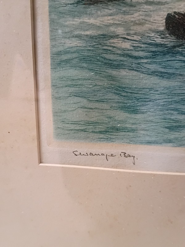 Swanage Bay Beach Dorset England Painting Edward Francis Wells (1876-1952) gallery
