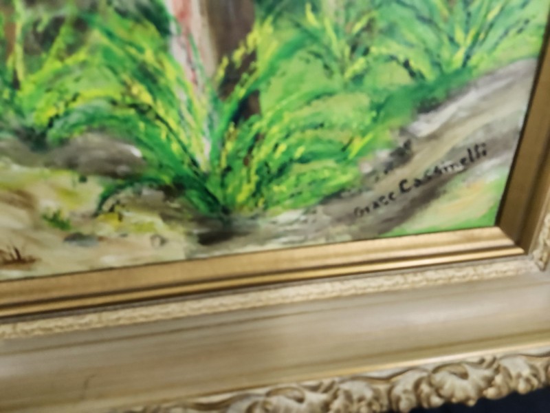 Two Grace Cassinelli Framed Original Signed Oil Paintings 1964 gallery