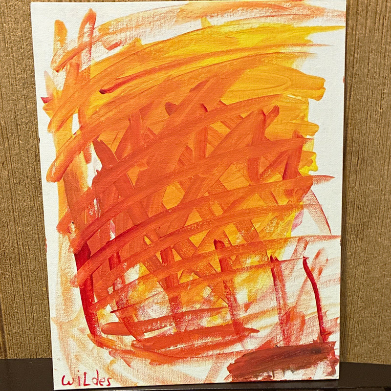 “Anger” signed, unfraimed