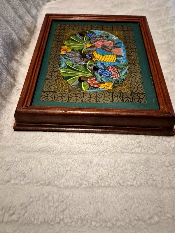8 x 10 Original Haitian Art Painting By the Late Master Saincilus Ismael Signed gallery