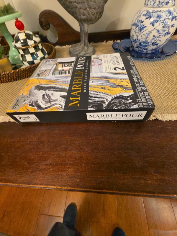 Marble Pour With Textures Canvas 2 Abstract Canvas Art Kit New In Seals Box gallery
