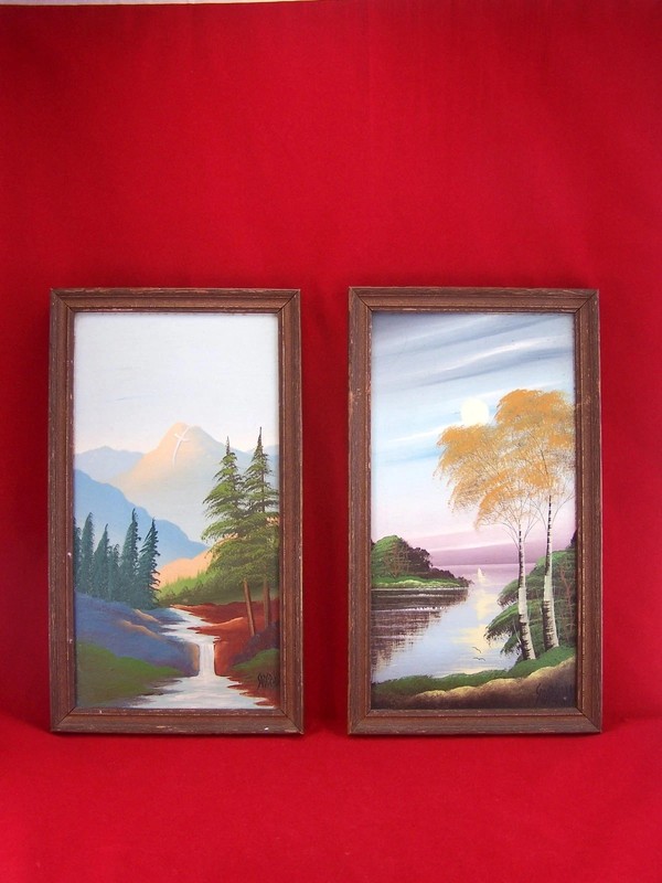 LOT (2) Landscape Original Oil Paintings Signed Ida Soderholm