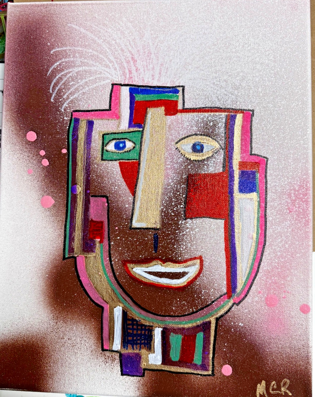 Original Abstract Mixed Media on Canvas – Signed by Artist