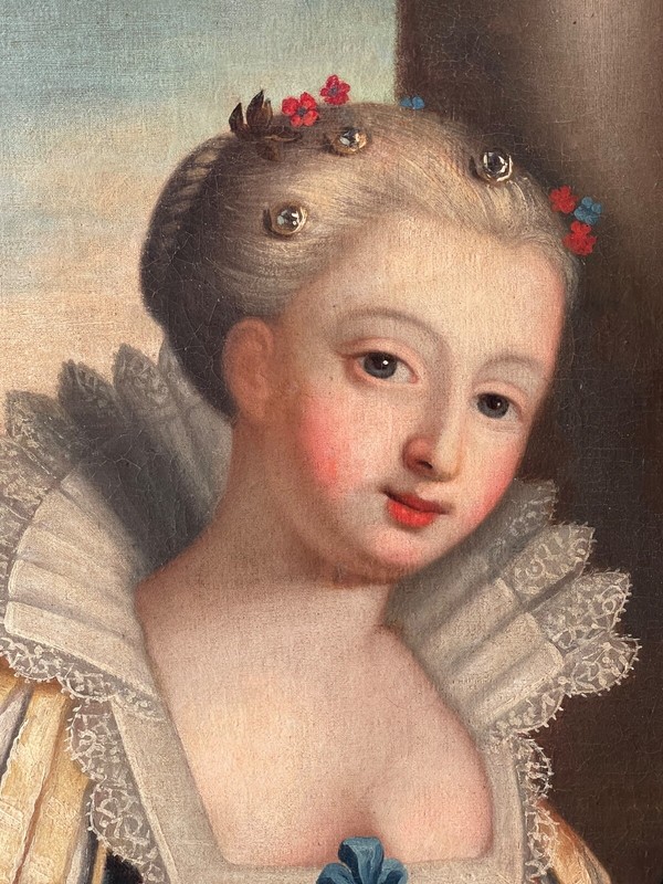 18th CENTURY OLD MASTER PAINTING PORTRAIT of THE FORTUNE TELLER MASTERPIECE Oil gallery