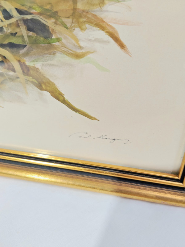 Stunning Original Paul Margocsy Geese Goose Mixed Media Bird Study Signed - AF gallery