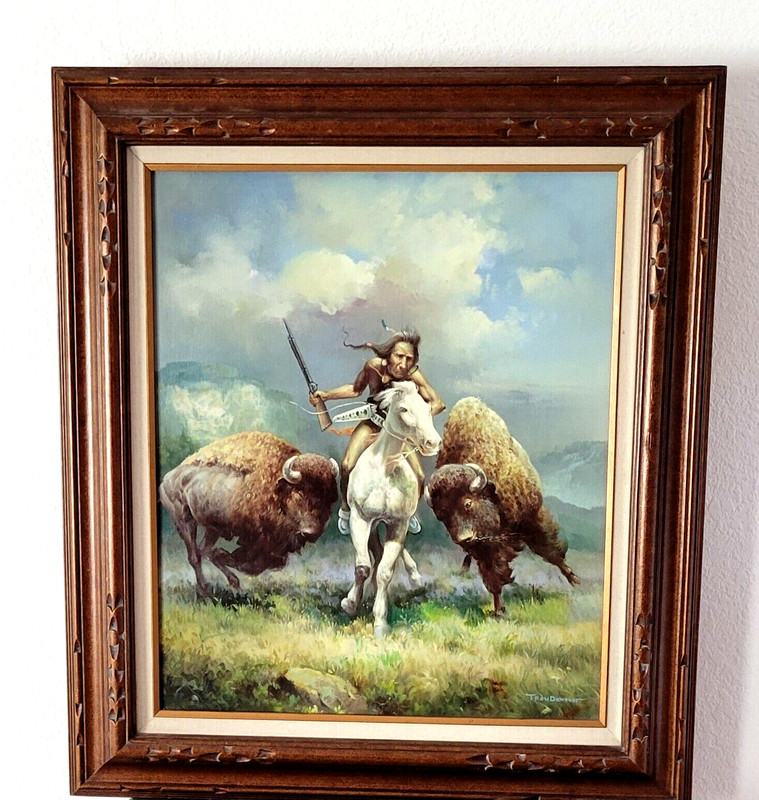 original Troy Denton oil painting 20″x24″ signed original frame