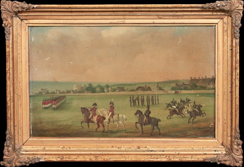 1805 Isle Of Portland Legion Inspected By Governor John Penn Of Pennsylvania