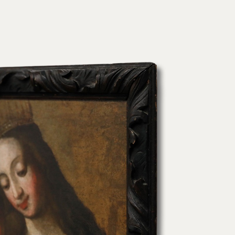 Spanish School 17th Century Oil - Queen of Heaven gallery