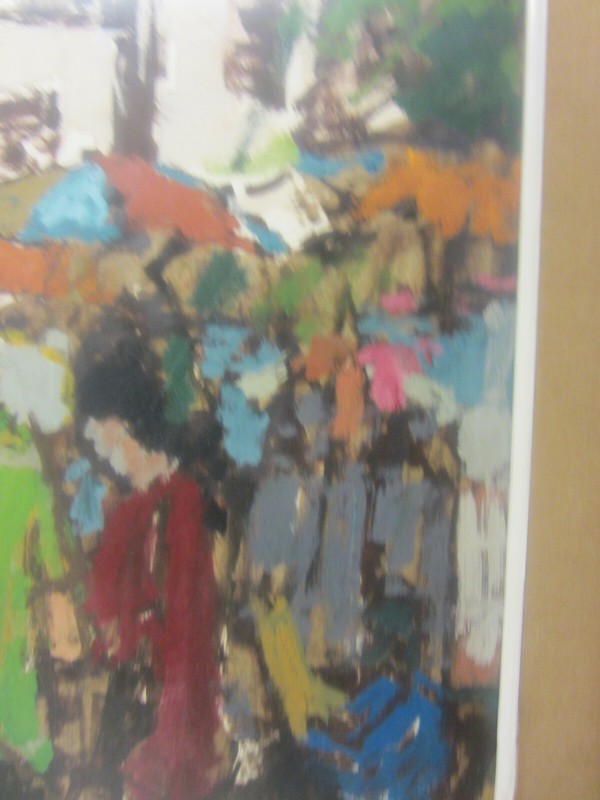LISTED ARTIST ANTON SIPOS IMPRESSIONIST OIL PAINTING FRAMED 1967 gallery