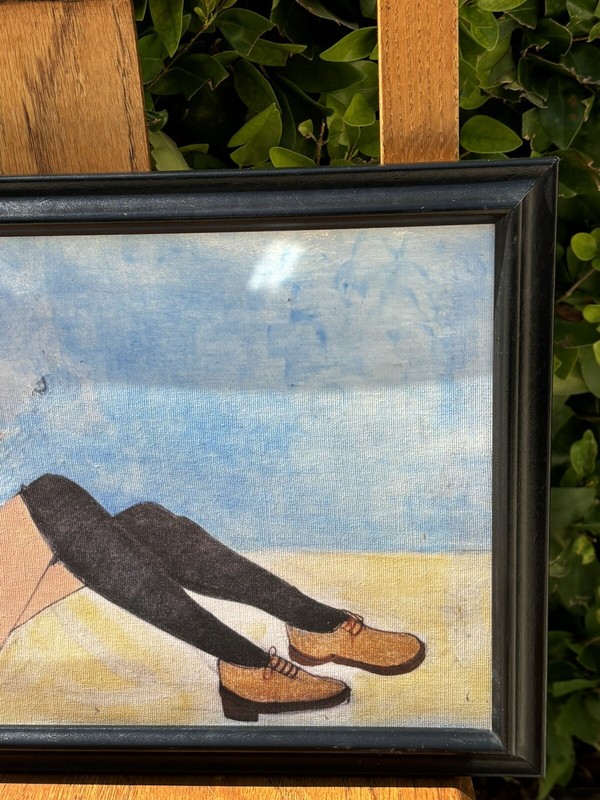 Kitschy Art Girl Baby Giraffe Framed By Wesley Pacleb gallery
