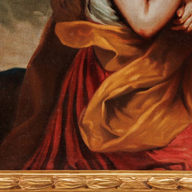 'Penitent Magdalene' by Giuseppe Maria Crespi Oil on Canvas Italy 1750 Certified gallery