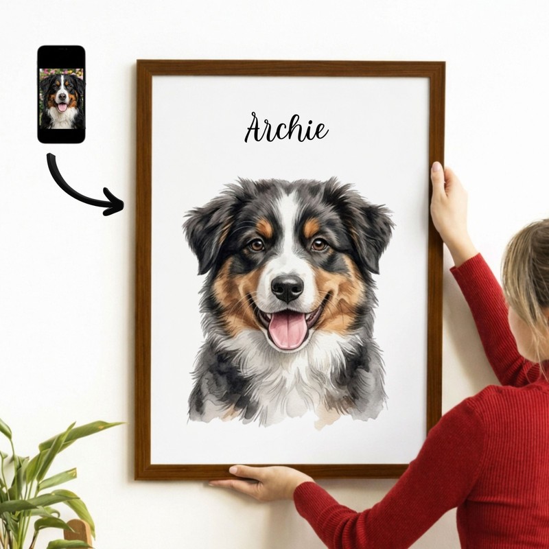 Custom Pet Portrait From Picture Custom Dog Portrait Custom Pet Portrait Pet gallery
