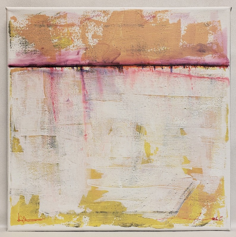 No.606 Original Abstract Modern Minimal Textured Painting By K.A.Davis