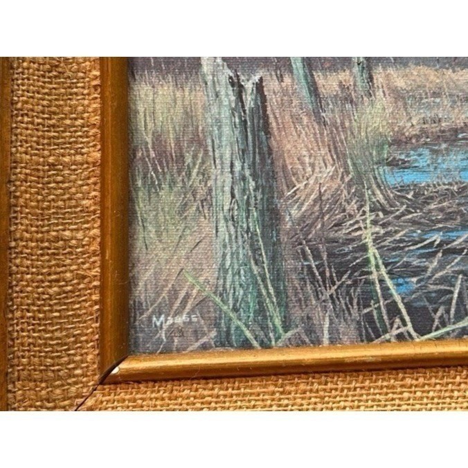 David Maass #513 Limited Edition Canvas Painting "Alarmed" Wildlife Art 22" X 18 gallery
