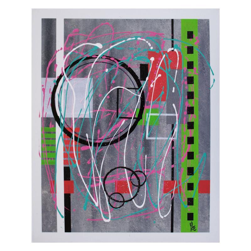 George Marlowe «Rosado Y Lima» Original Painting on Canvas, Hand Signed with LOA