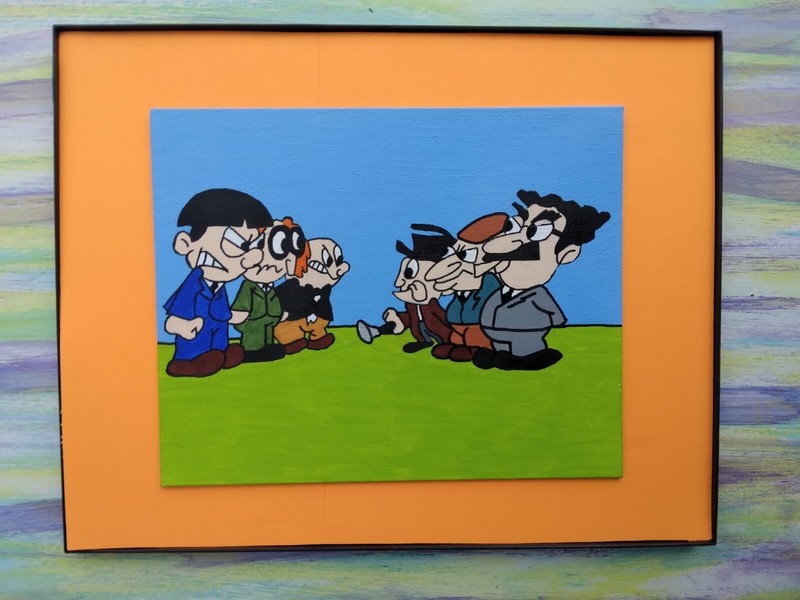 Memories of Saturday Morning Cartoons Acrylic Canvas Fan Art Paintings gallery