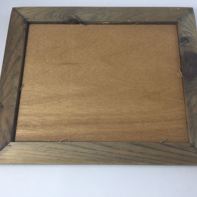 Vintage Oil Painting Ocean Sea Beach Nautical Wooden Frame Signed gallery