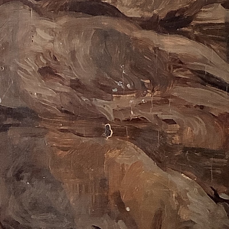 Theodore GERICAULT - Antique French Oil 1820's - Study of Lying Borzoi Dogs gallery