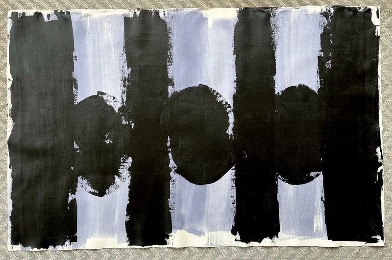 Large Abstract Minimalist Painting Acrylic On Canvas UNFRAMED