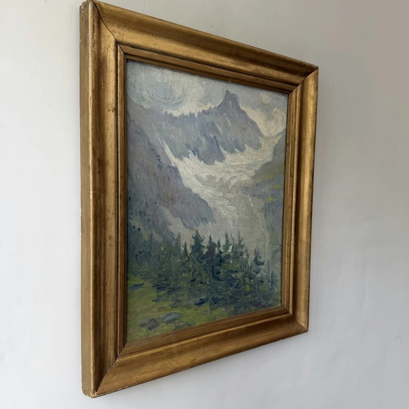 Elegant Landscape Oil Painting "Mountain Peak" Detailed Art gallery