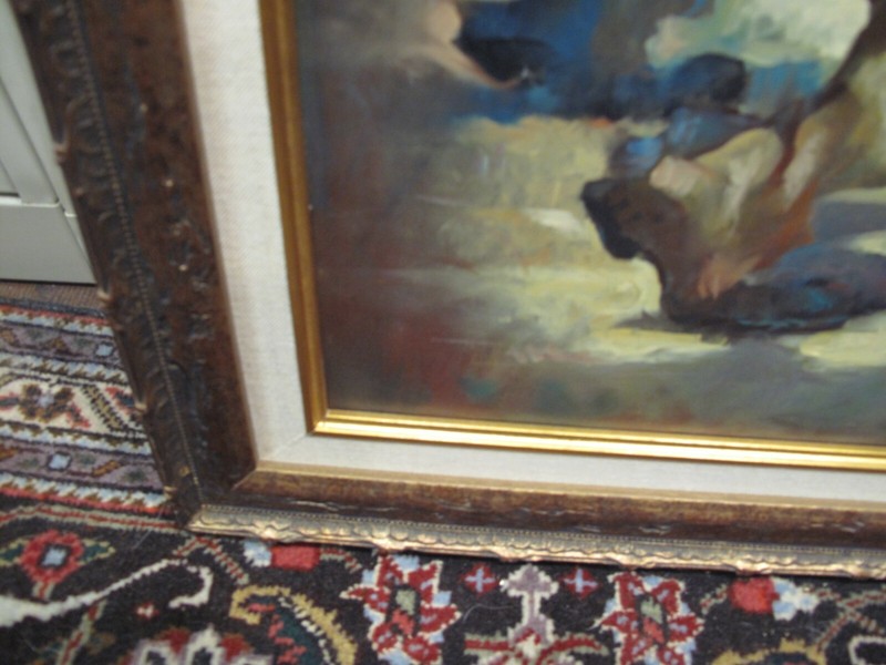 Magnificent Julian Ritter Original Oil Painting "Jazz Playing Clowns" Listed gallery