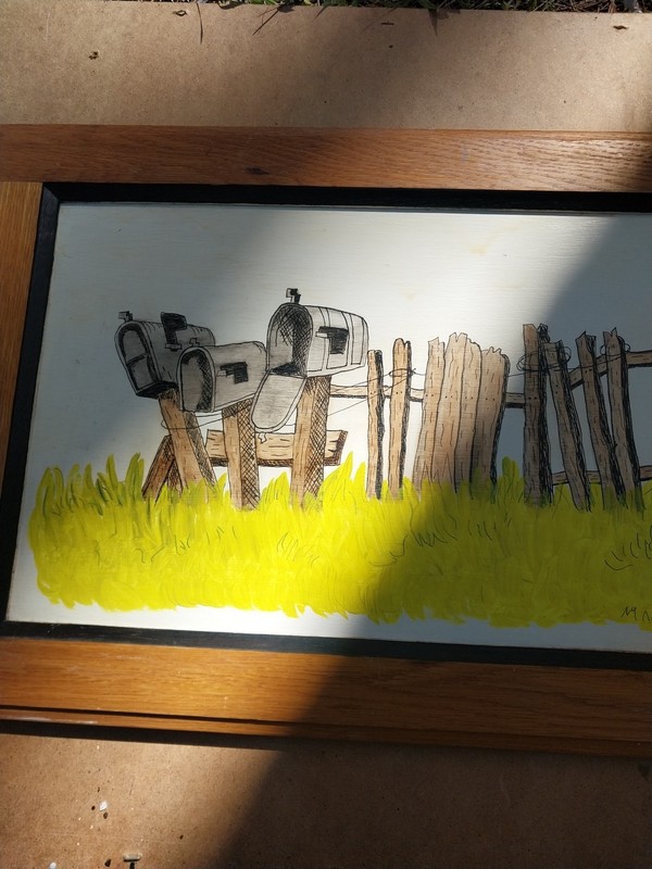 Vintage Painting On Board 16 X24 gallery
