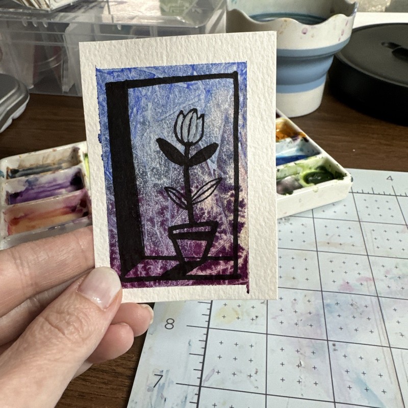 ACEO Original Art Card – Fractal Abstracts – 1K to OK #132 gallery