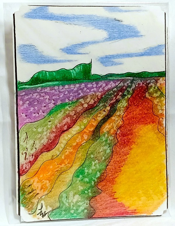 Miniature Fine Art Study – Color Pencils on Paper – Signed Original