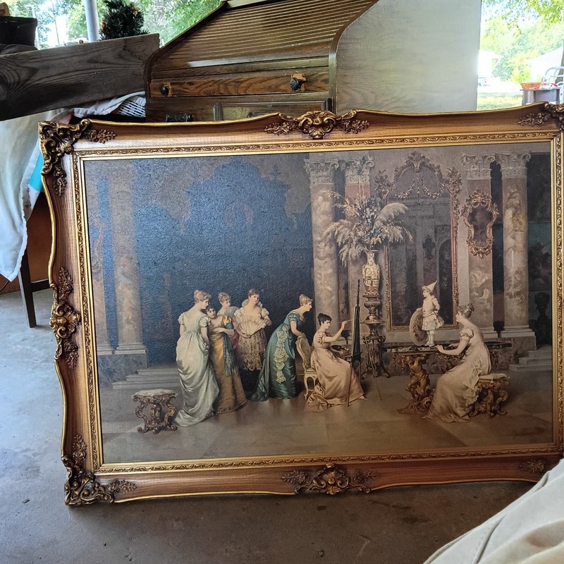 VTG Framed Print, “Portrait”/“The Young model” By Francesco Beda, Limited Ed.