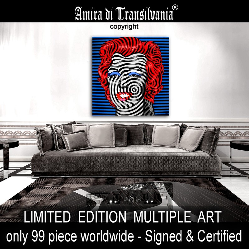 Celebrity Famous Well Known Artist Wall Art Pop Optical Painting Marilyn Monroe gallery