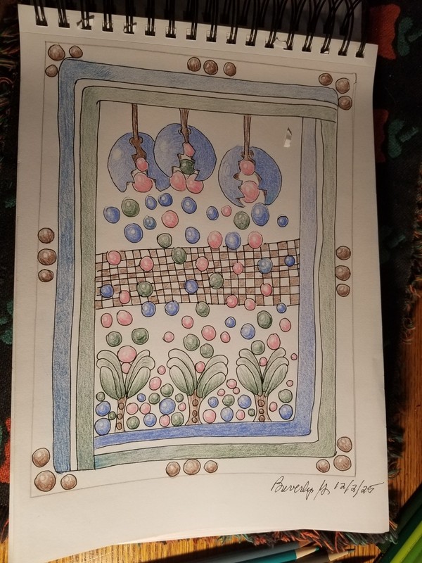 ORIGINAL OOAK COLOR PENCIL PAINTING LANDSCAPE PAGES FROM MY SKETCHBOOKS