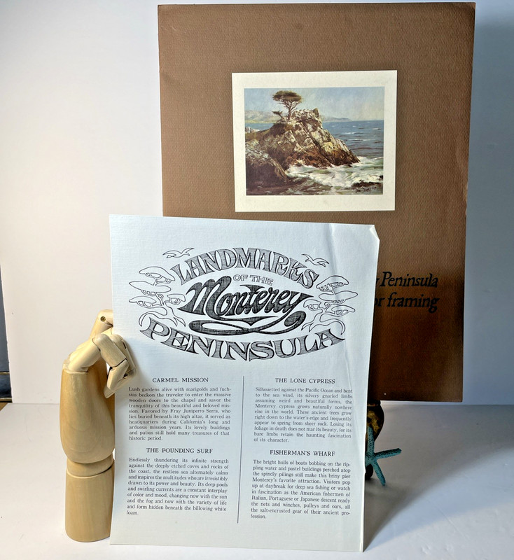 1969 Don Davey Set of 4-Pacific Coast Monterey Seascapes Portfolio Calif. Carmel
