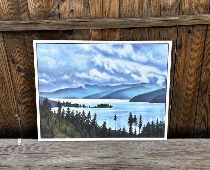 LANDSCAPE ALASKA or CANADA PAINTING ART IMPRESSIONIST BY THOMAS J. QUINN