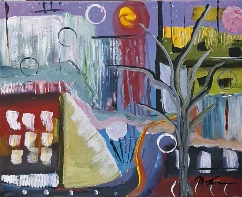 Styx, Acrylic Painting – 16×20 Hand Painted Artwork on Canvas