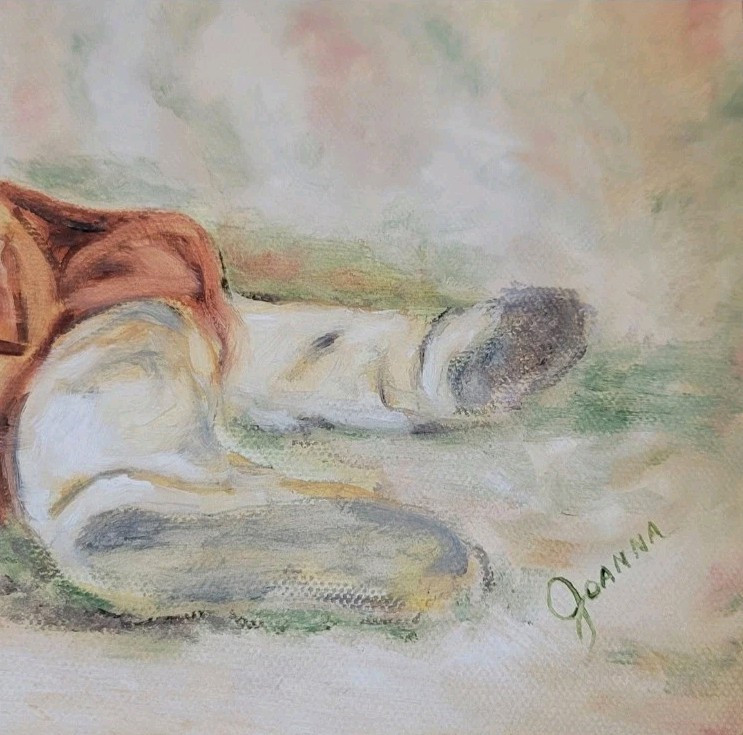 Vtg Original Oil Painting Native American Woman Signed Joanna Garrett gallery
