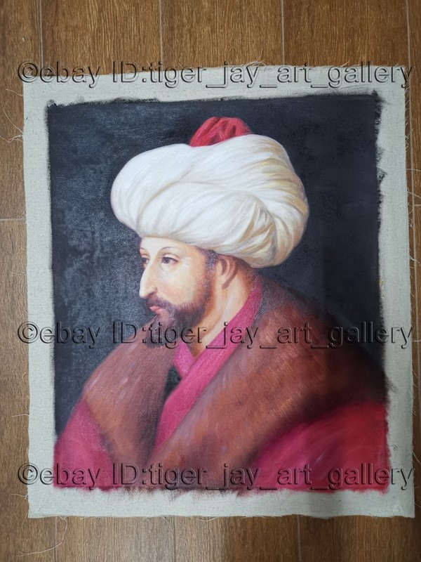 Mehmed II Ottoman sultan Military Leader Adrianople Constantinople Oil Painting